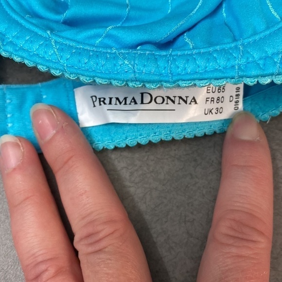 Prima Donna Deauville Paradise Blue Women's Luxury Underwire Full Cup Bra (NWT) - Picture 8 of 10